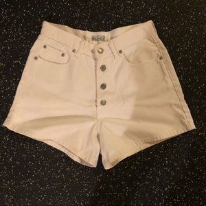High waisted jean shorts
